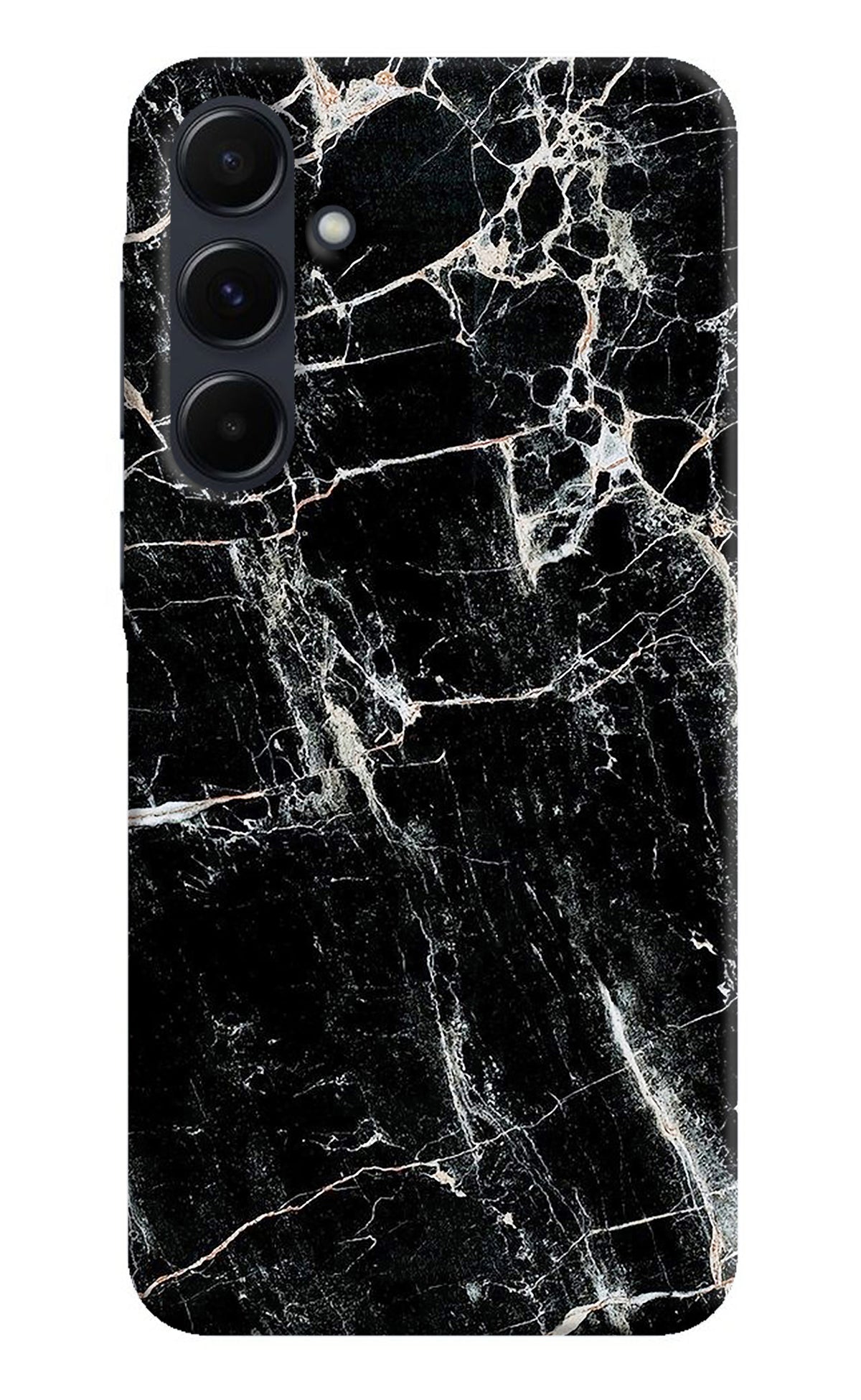 Black Marble Texture Samsung A35 5G Back Cover