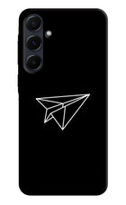 Paper Plane White Samsung A35 5G Hard Case Back Cover by Casekaro