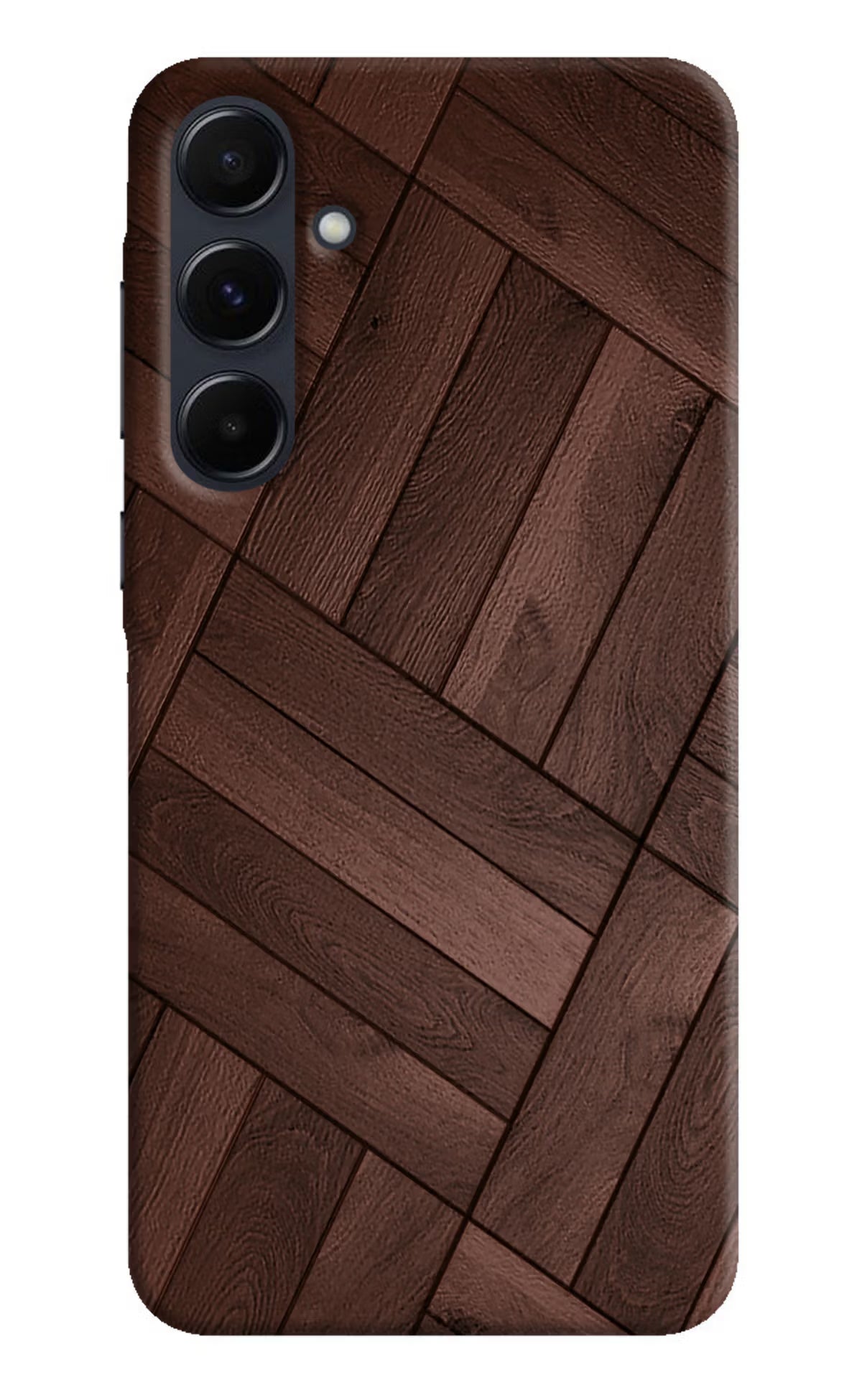 Wooden Texture Design Samsung A35 5G Hard Case Back Cover by Casekaro