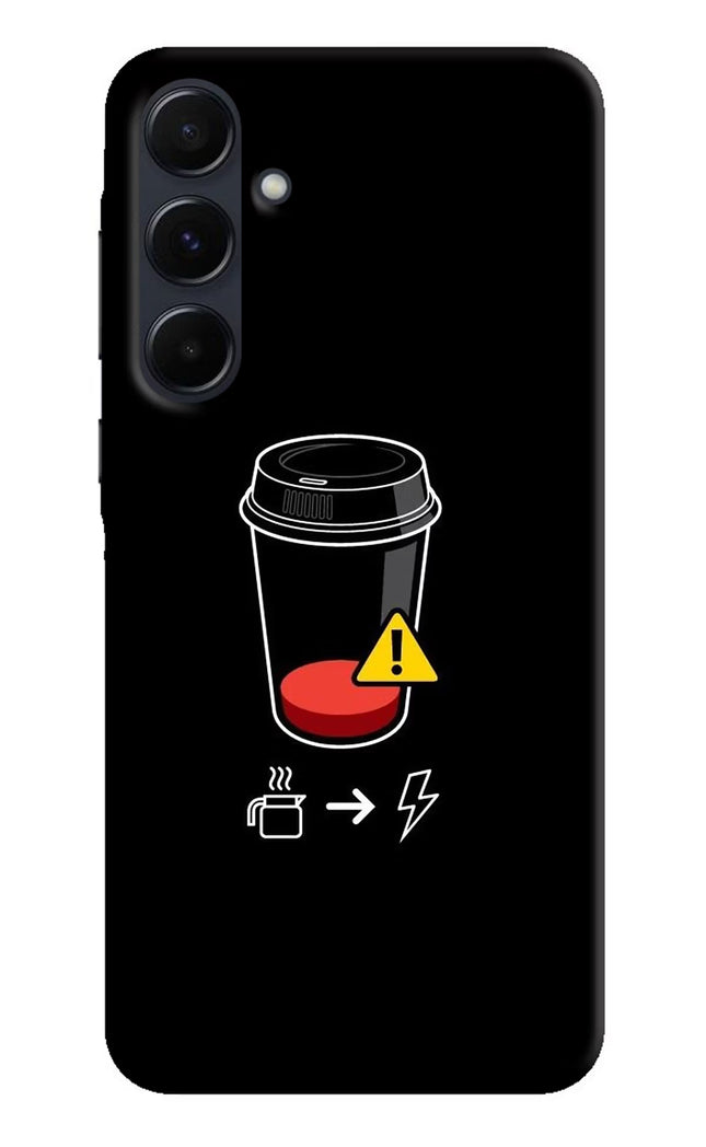 Coffee Samsung A35 5G Hard Case Back Cover by Casekaro