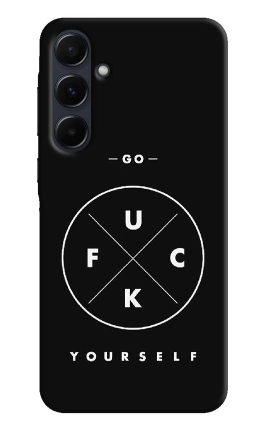 Go Fuck Yourself Samsung A35 5G Hard Case Back Cover by Casekaro