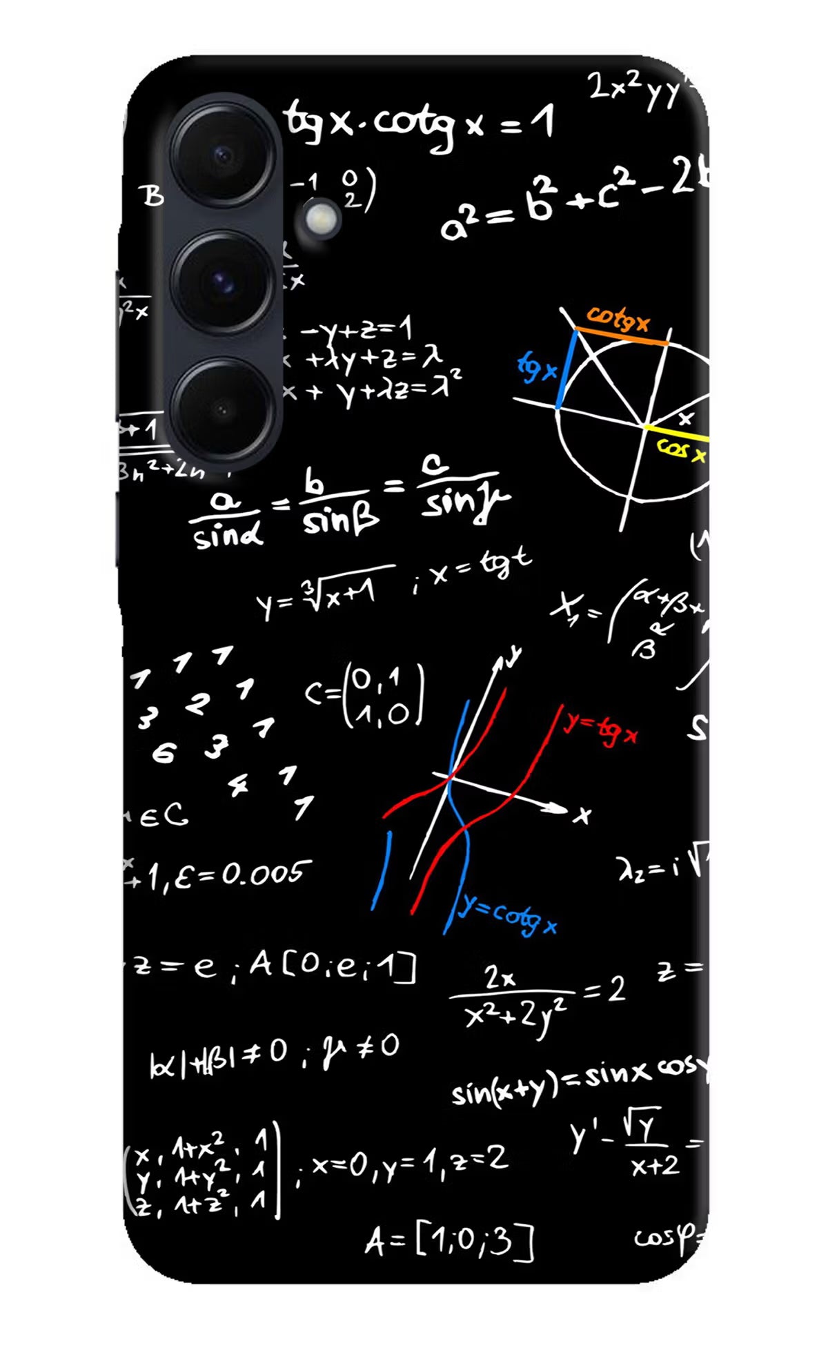 Mathematics Formula Samsung A35 5G Hard Case Back Cover by Casekaro