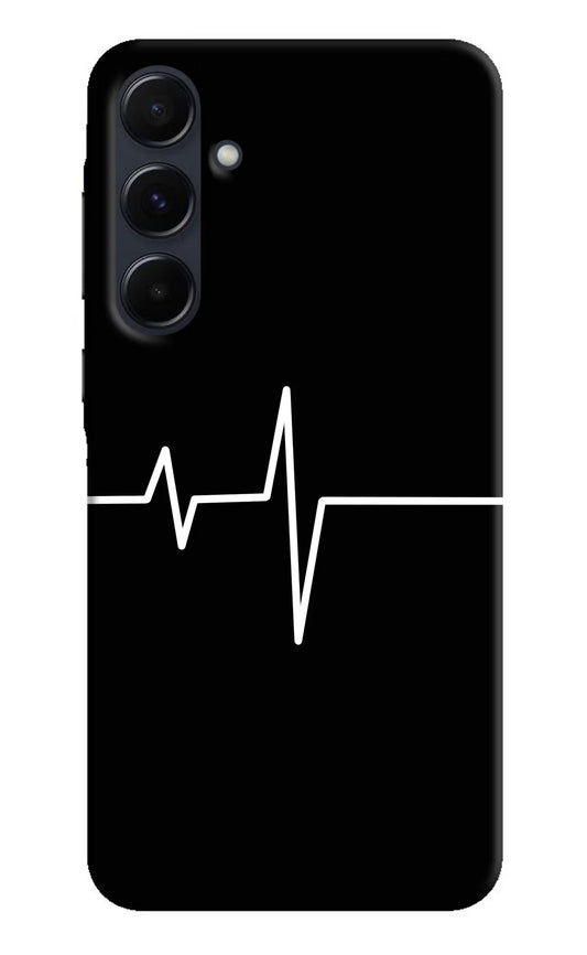 Heart Beats Samsung A35 5G Hard Case Back Cover by Casekaro