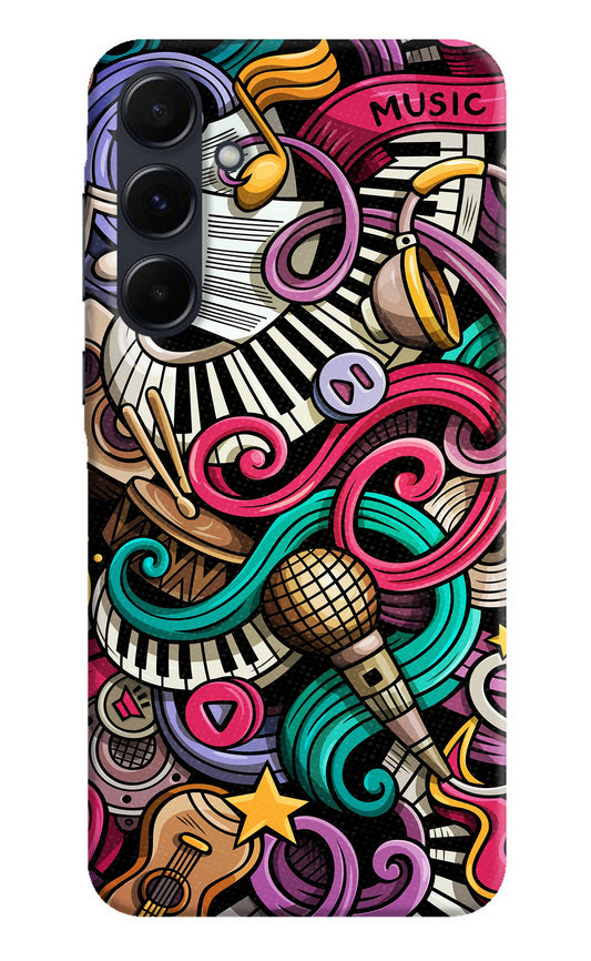 Music Abstract Samsung A35 5G Back Cover