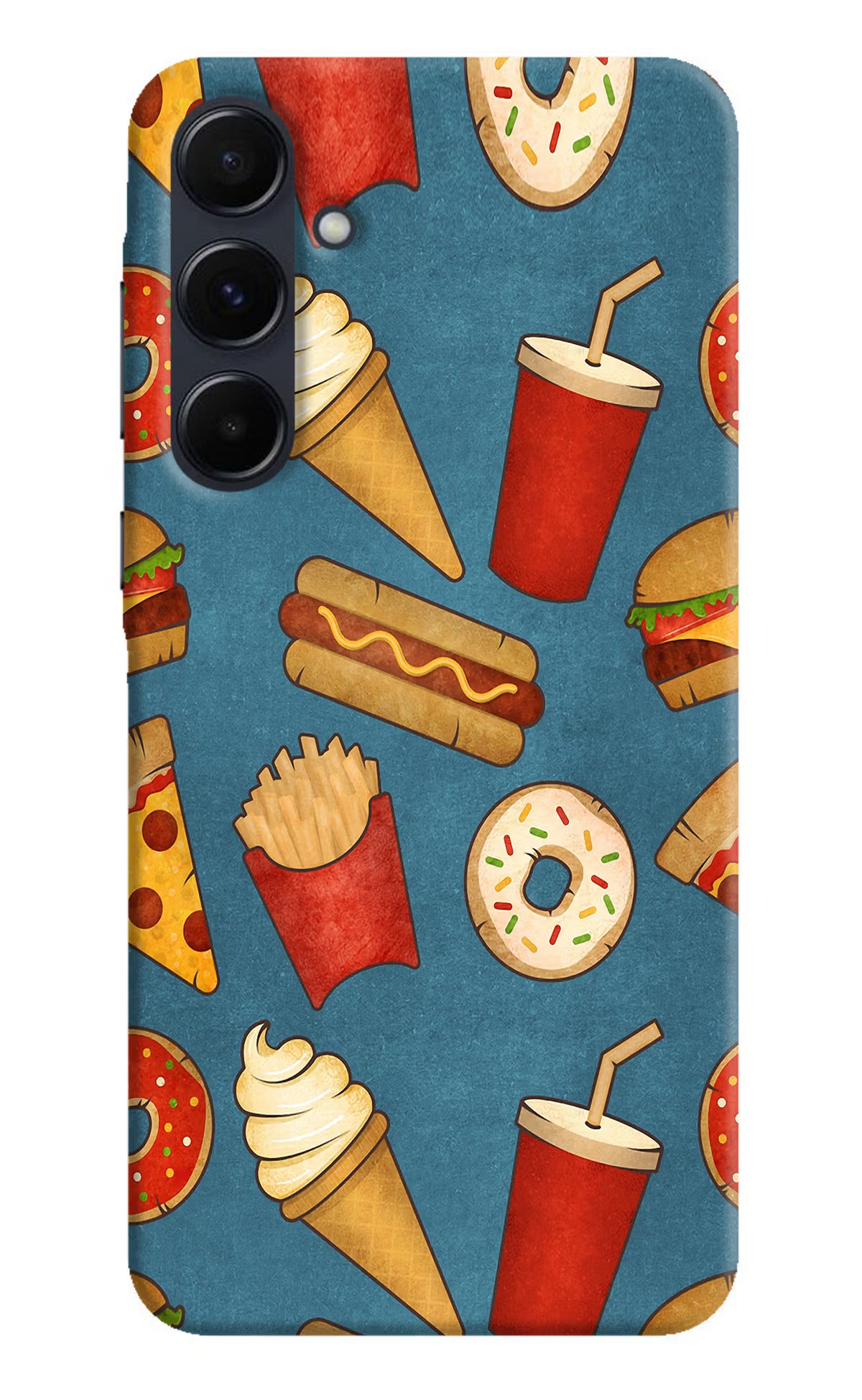 Foodie Samsung A35 5G Hard Case Back Cover by Casekaro