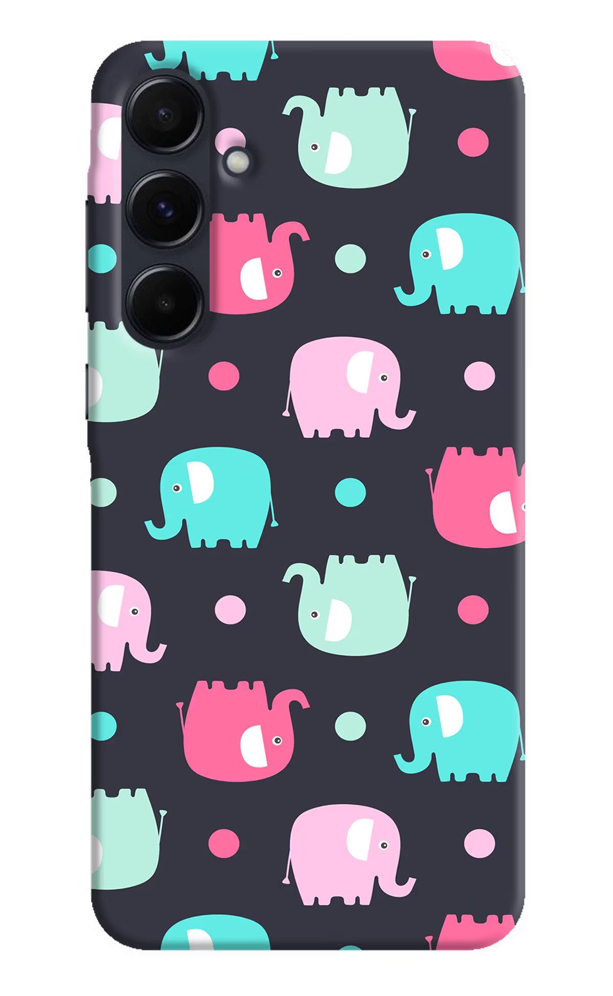 Elephants Samsung A35 5G Hard Case Back Cover by Casekaro