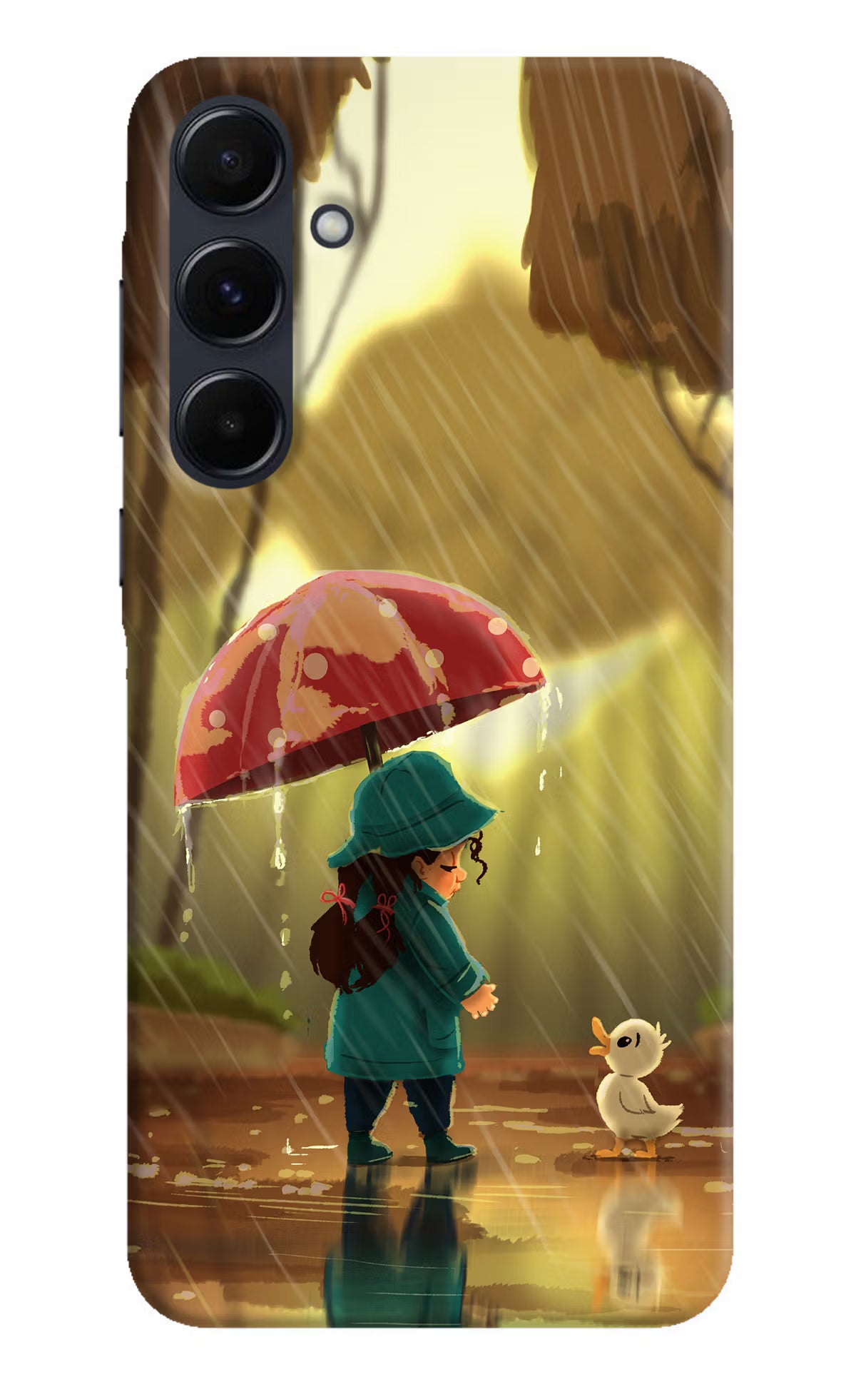Rainy Day Samsung A35 5G Hard Case Back Cover by Casekaro