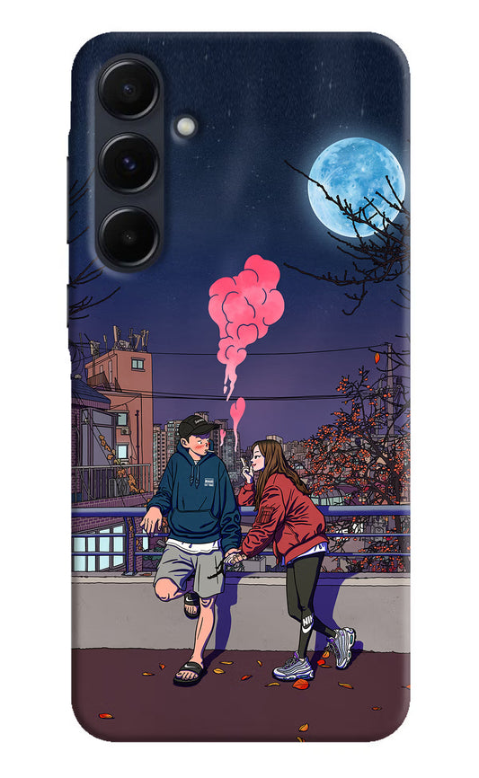 Chilling Couple Samsung A35 5G Hard Case Back Cover by Casekaro