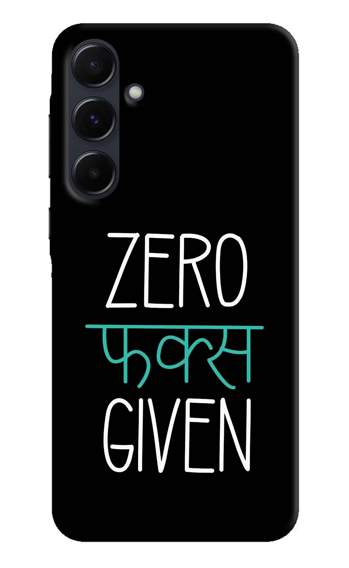 Zero Fucks Given Samsung A35 5G Hard Case Back Cover by Casekaro