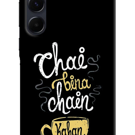 Chai Bina Chain Kaha Re Samsung A35 5G Hard Case Back Cover by Casekaro