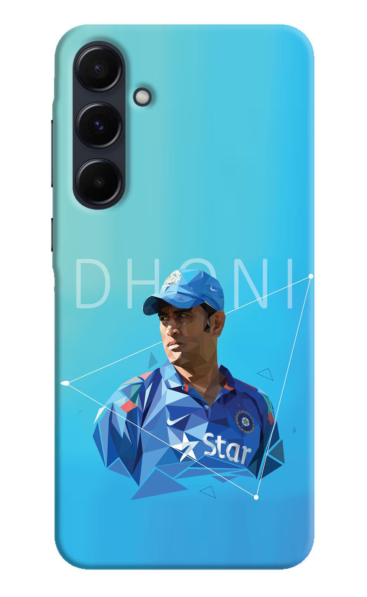 Dhoni Artwork Samsung A35 5G Hard Case Back Cover by Casekaro