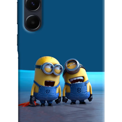 Minion Laughing Samsung A35 5G Hard Case Back Cover by Casekaro