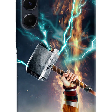 Thor Hammer Mjolnir Samsung A35 5G Hard Case Back Cover by Casekaro