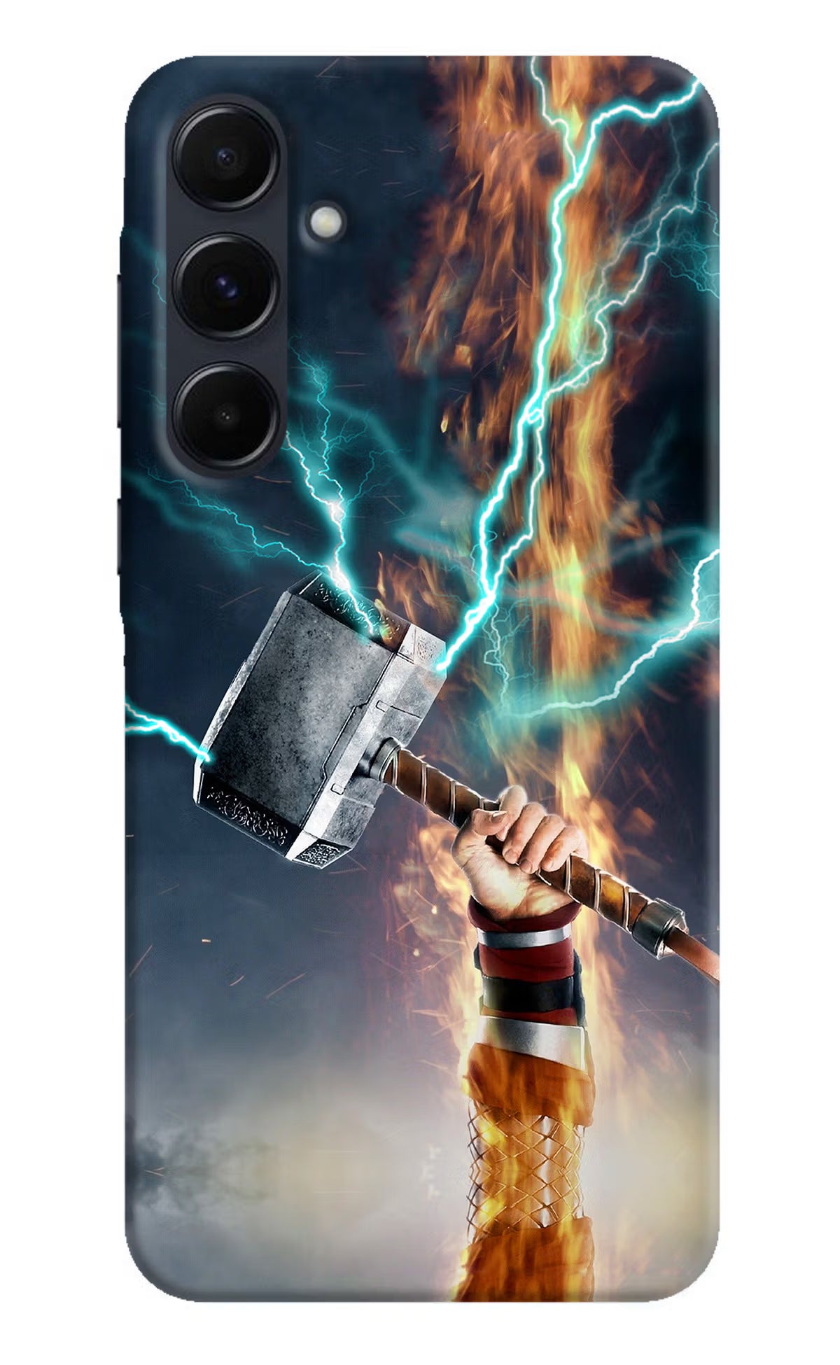 Thor Hammer Mjolnir Samsung A35 5G Hard Case Back Cover by Casekaro