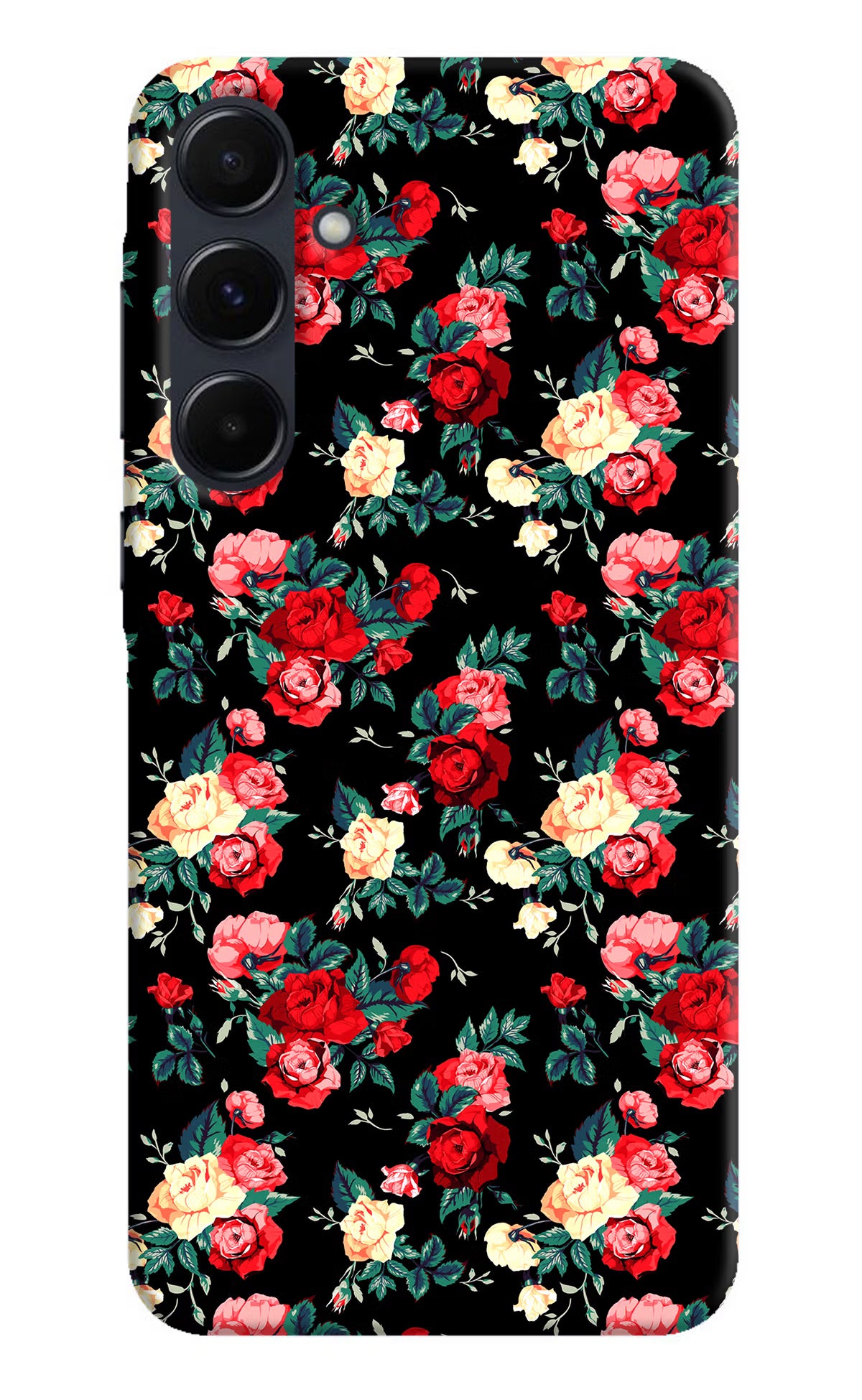 Rose Pattern Samsung A35 5G Hard Case Back Cover by Casekaro