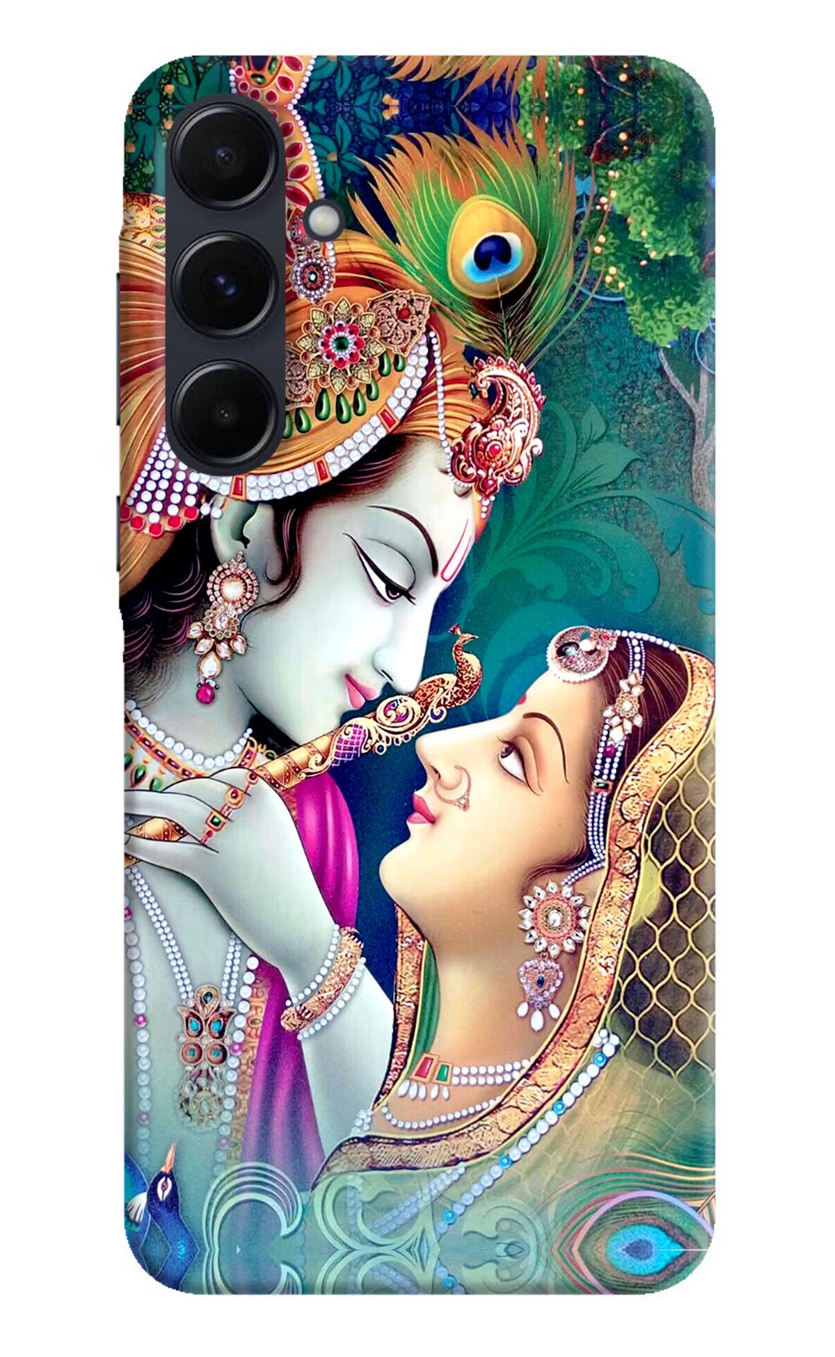 Lord Radha Krishna Samsung A35 5G Hard Case Back Cover by Casekaro