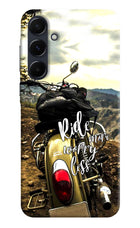 Ride More Worry Less Samsung A35 5G Hard Case Back Cover by Casekaro