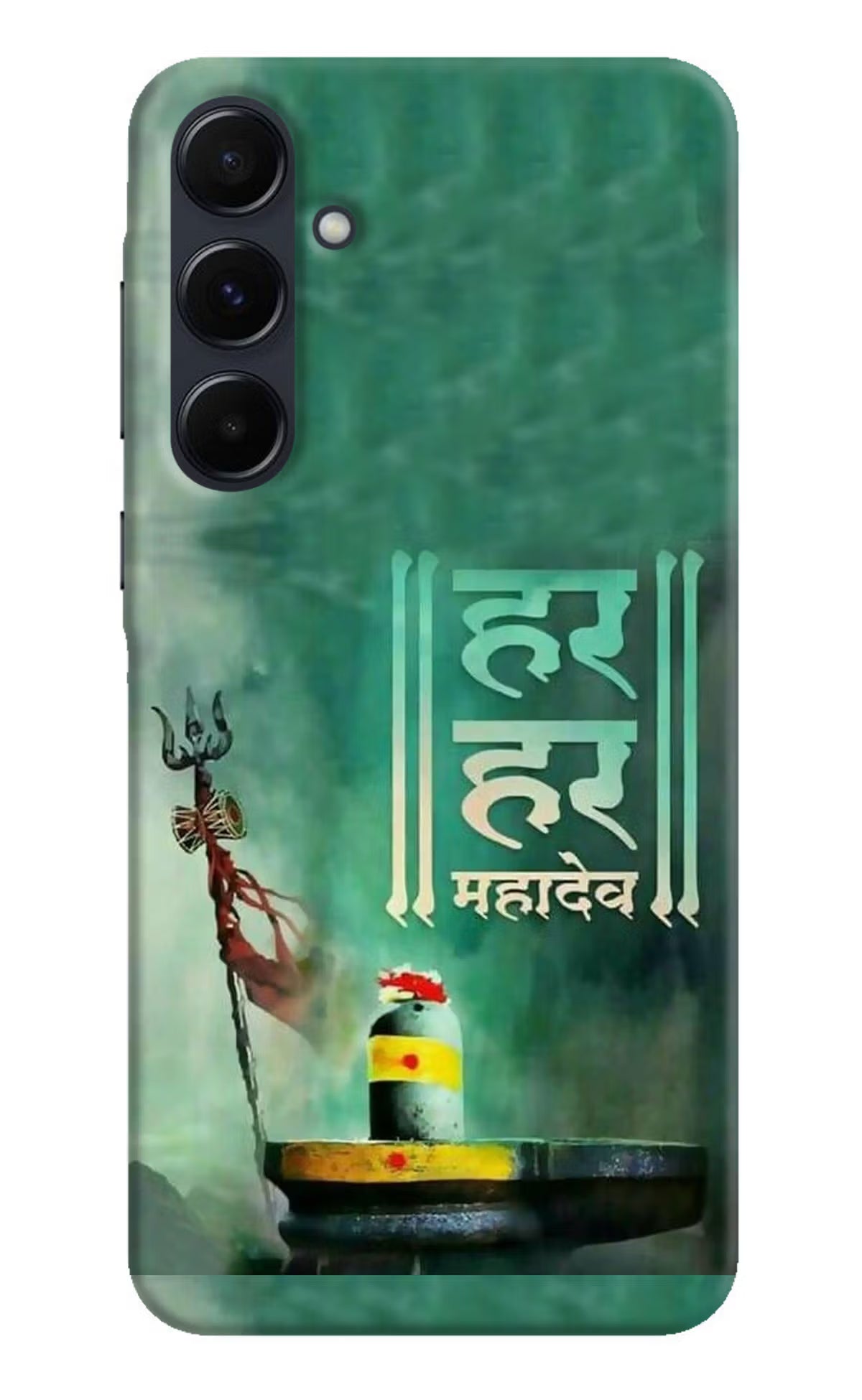 Har Har Mahadev Shivling Samsung A35 5G Hard Case Back Cover by Casekaro