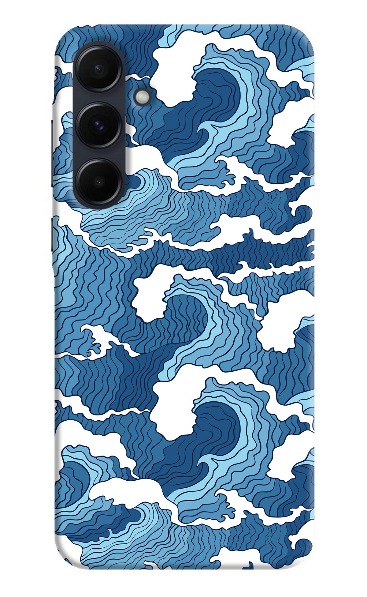 Blue Waves Samsung A35 5G Back Cover