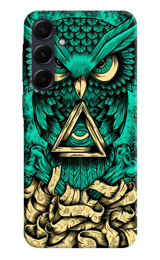 Green Owl Samsung A35 5G Back Cover