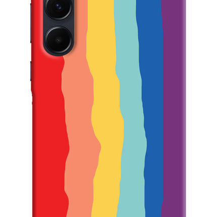 Rainbow Samsung A35 5G Hard Case Back Cover by Casekaro