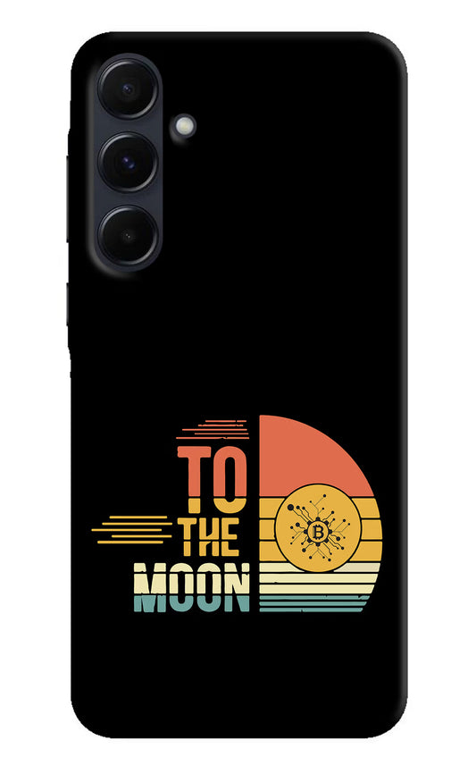 To the Moon Samsung A35 5G Hard Case Back Cover by Casekaro