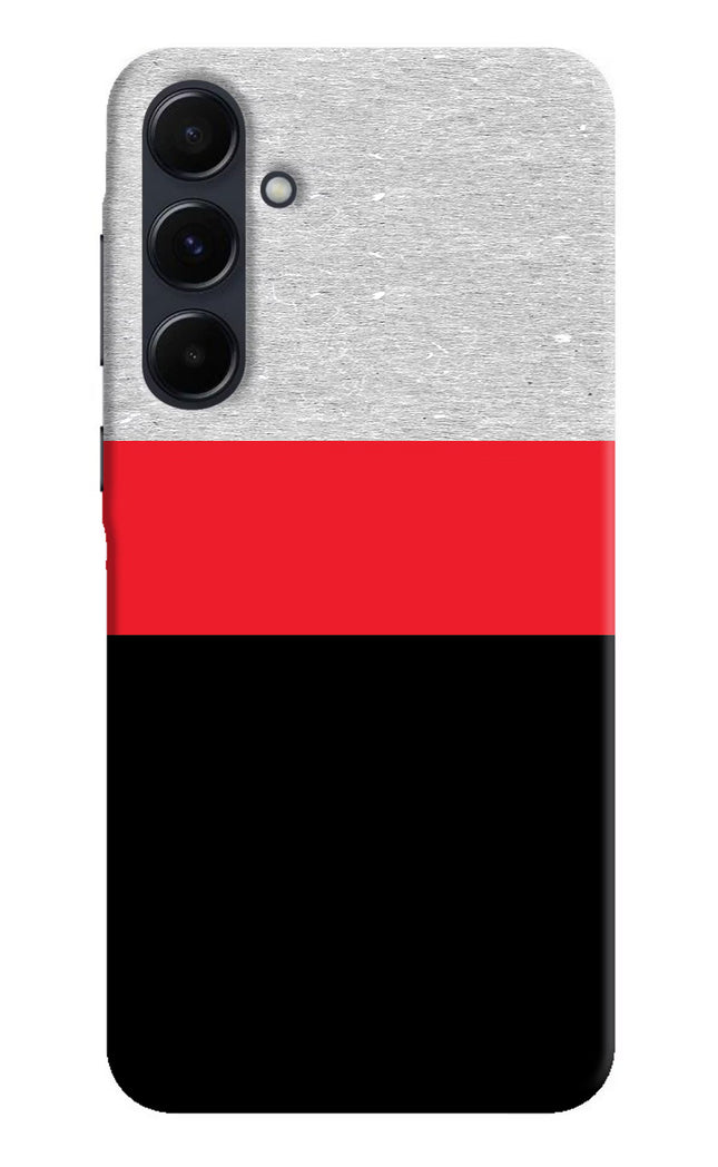 Tri Color Pattern Samsung A35 5G Hard Case Back Cover by Casekaro