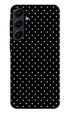 White Dots Samsung A35 5G Hard Case Back Cover by Casekaro