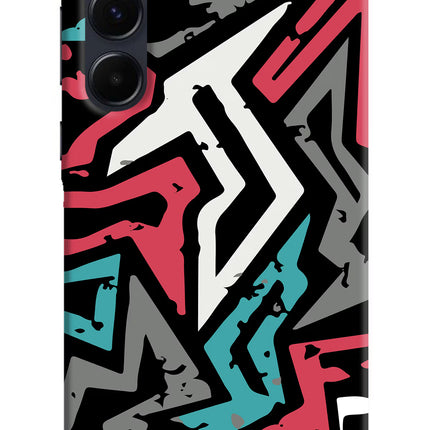 Geometric Graffiti Samsung A35 5G Hard Case Back Cover by Casekaro