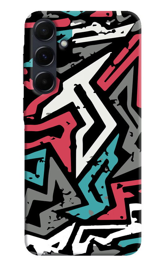 Geometric Graffiti Samsung A35 5G Hard Case Back Cover by Casekaro