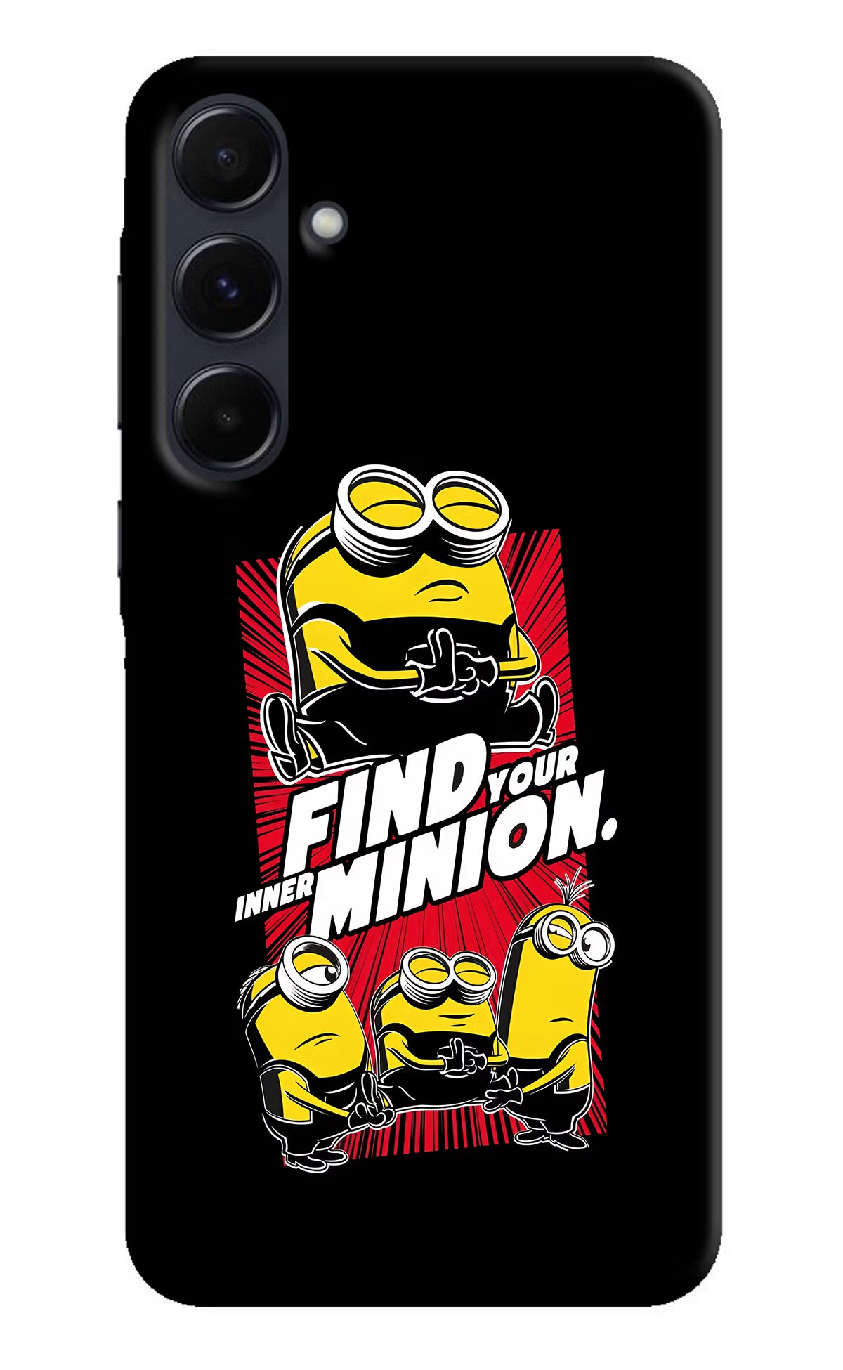 Find your inner Minion Samsung A35 5G Hard Case Back Cover by Casekaro