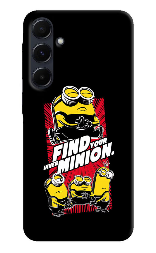 Find your inner Minion Samsung A35 5G Hard Case Back Cover by Casekaro