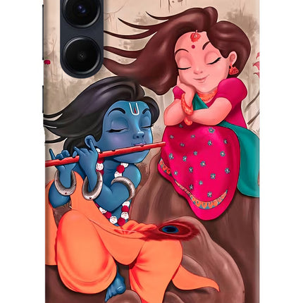 Radhe Krishna Samsung A35 5G Hard Case Back Cover by Casekaro