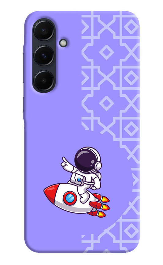 Cute Astronaut Samsung A35 5G Hard Case Back Cover by Casekaro