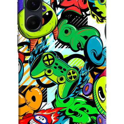 Game Doodle Samsung A35 5G Hard Case Back Cover by Casekaro