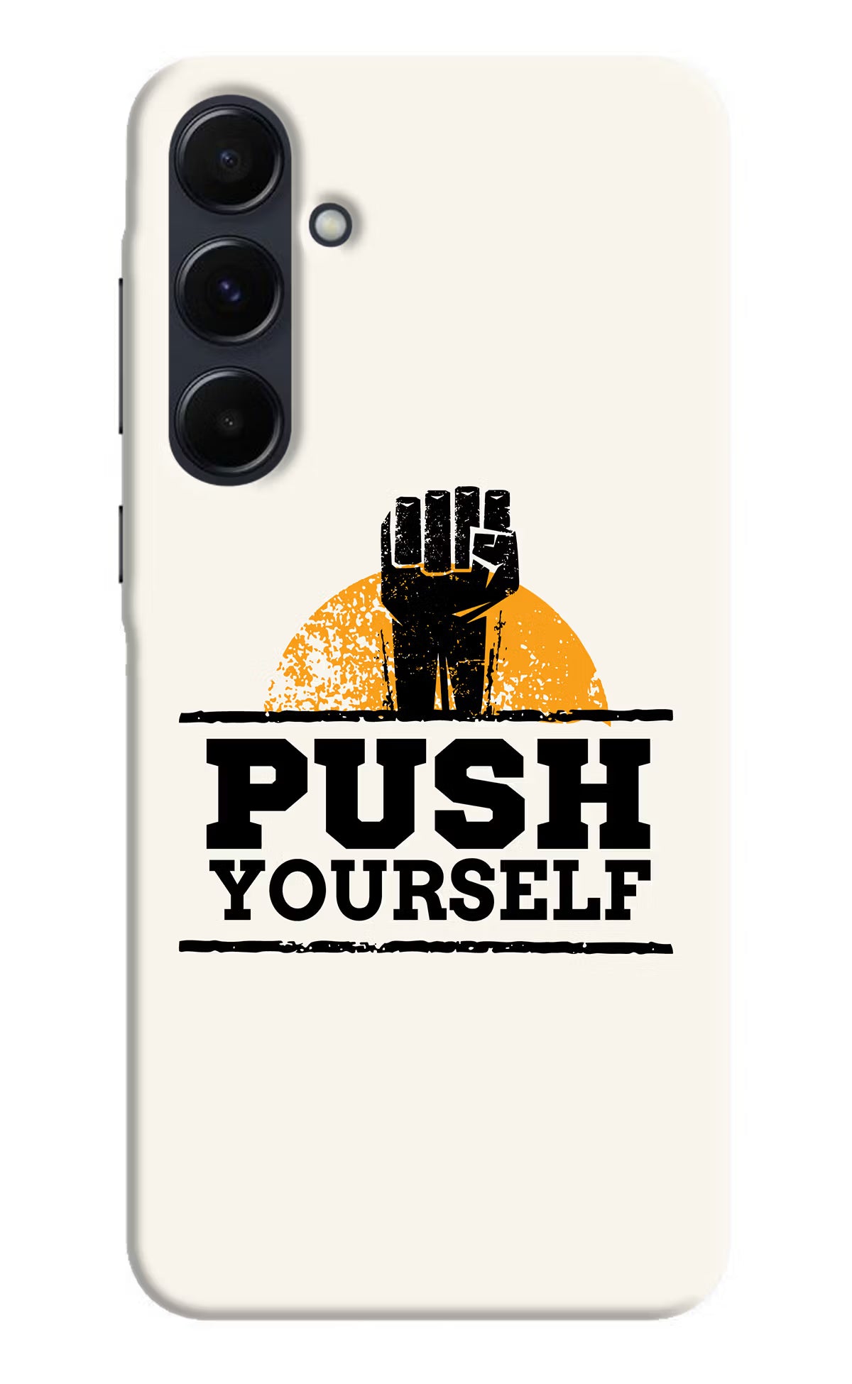 Push Yourself Samsung A35 5G Hard Case Back Cover by Casekaro