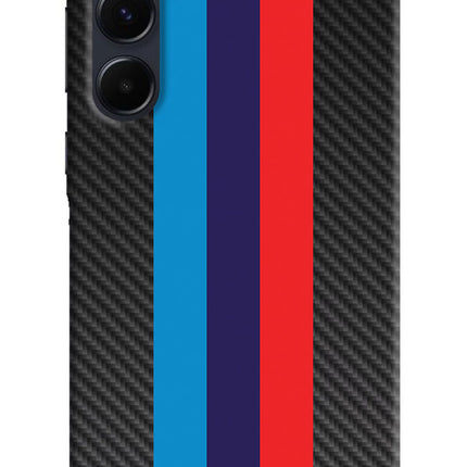 BMW Stripes Pattern Samsung A35 5G Hard Case Back Cover by Casekaro