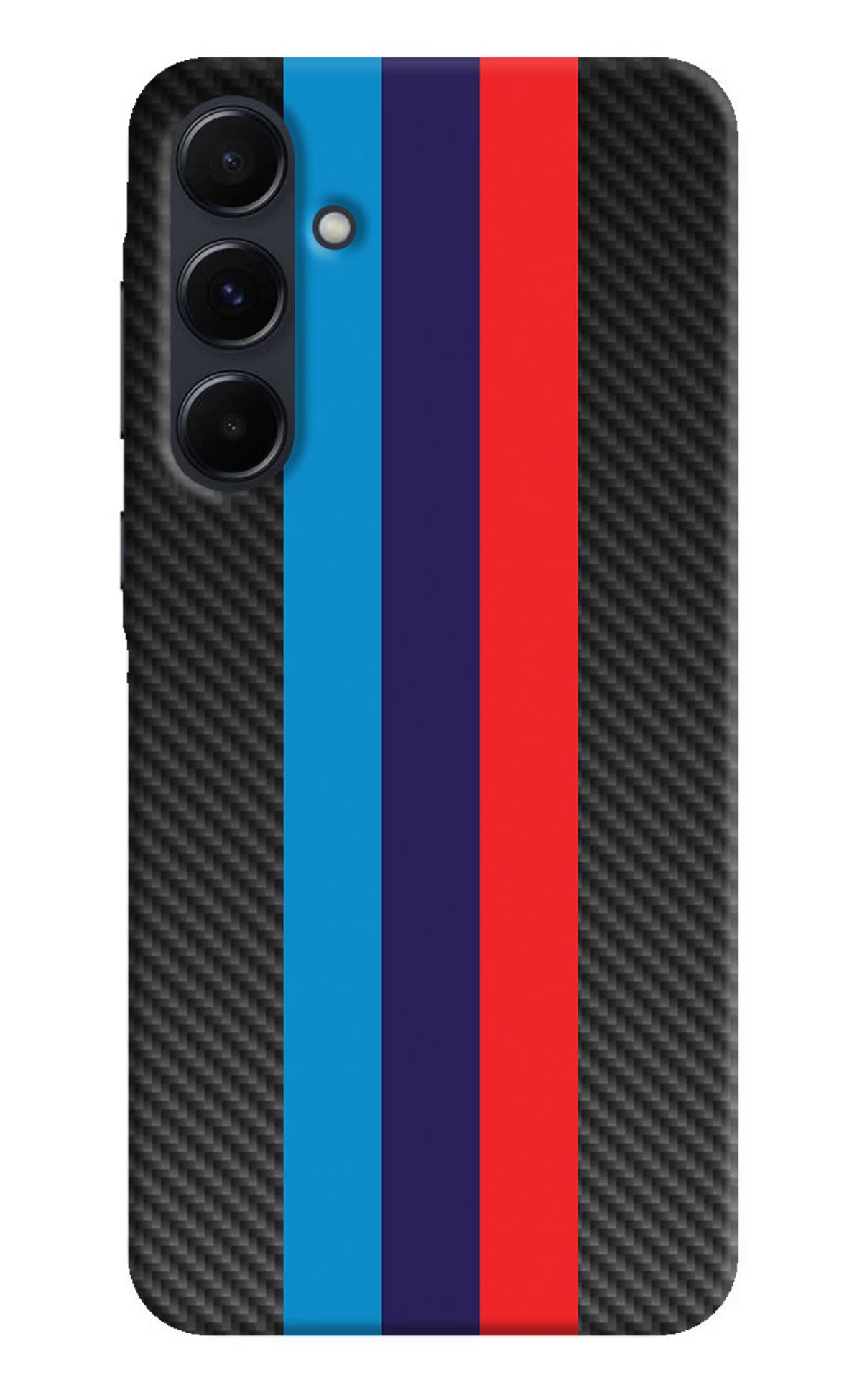 BMW Stripes Pattern Samsung A35 5G Hard Case Back Cover by Casekaro