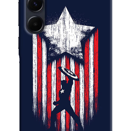 Captain America Marvel Art Samsung A35 5G Hard Case Back Cover by Casekaro