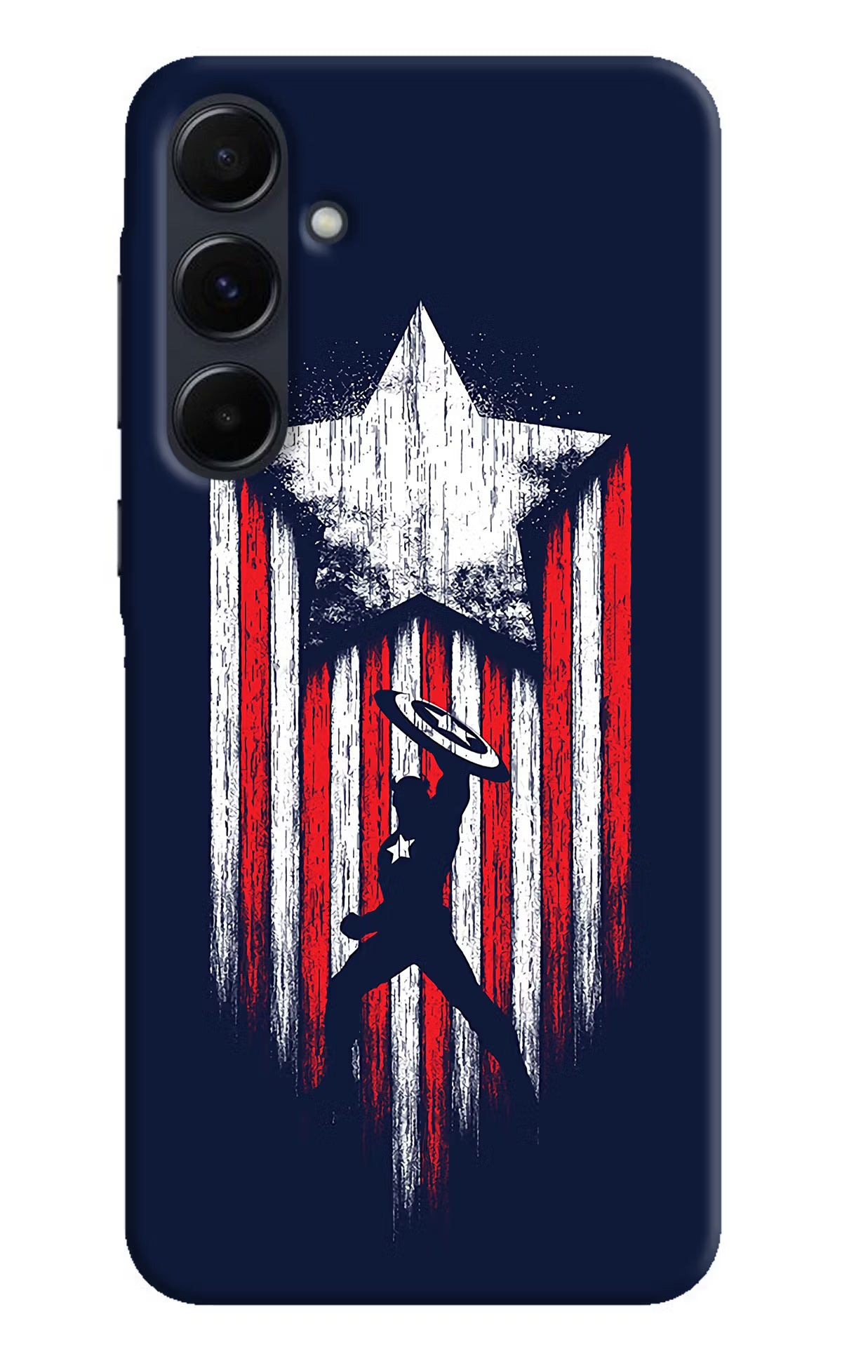 Captain America Marvel Art Samsung A35 5G Hard Case Back Cover by Casekaro