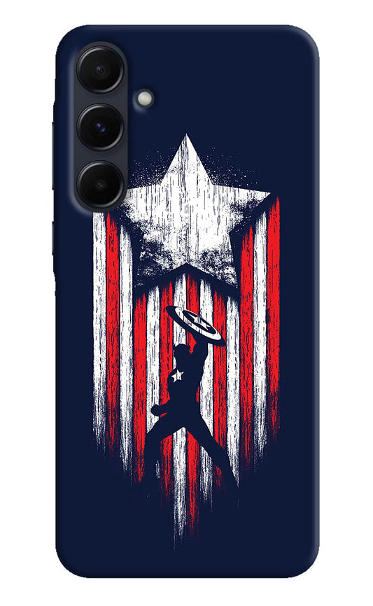 Captain America Marvel Art Samsung A35 5G Hard Case Back Cover by Casekaro