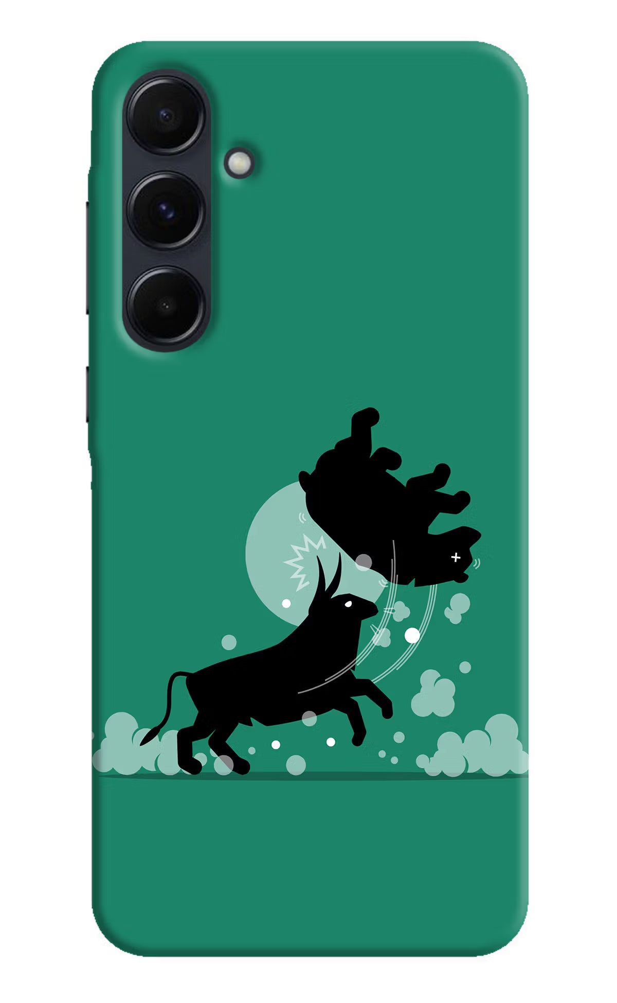 Bull Conqueror Samsung A35 5G Hard Case Back Cover by Casekaro
