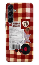 Queen of Disaster Samsung A35 5G Hard Case Back Cover by Casekaro