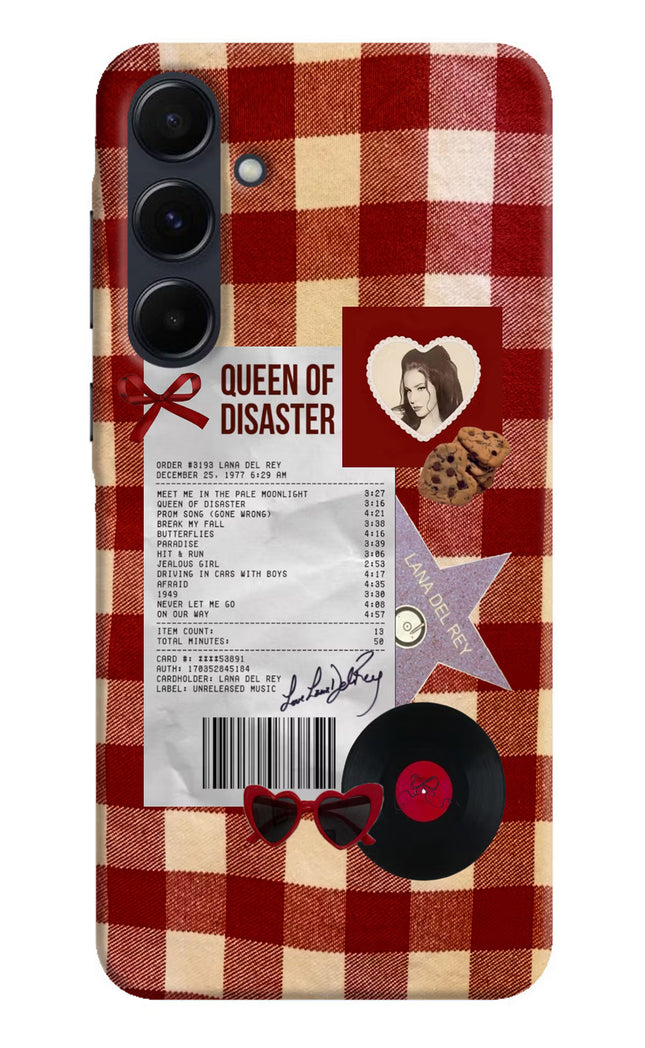 Queen of Disaster Samsung A35 5G Hard Case Back Cover by Casekaro