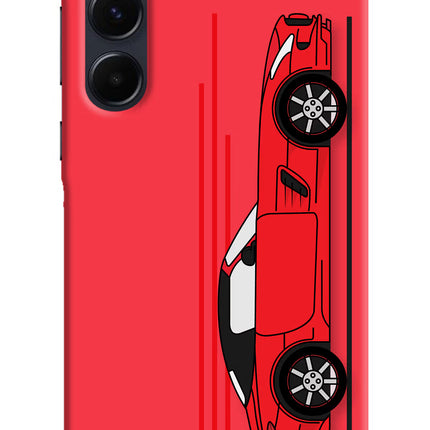 Red Velocity Samsung A35 5G Hard Case Back Cover by Casekaro