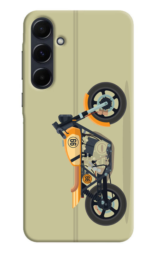 Vertical Speedster Samsung A35 5G Hard Case Back Cover by Casekaro