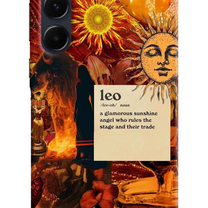 Leo Zodiac Samsung A35 5G Hard Case Back Cover by Casekaro