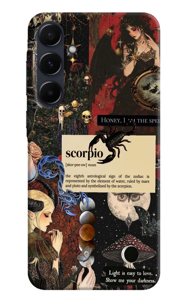 Scorpio Zodiac Samsung A35 5G Hard Case Back Cover by Casekaro