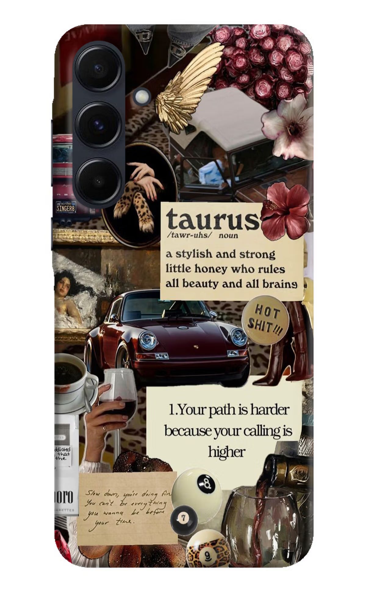 Taurus Zodiac Samsung A35 5G Hard Case Back Cover by Casekaro