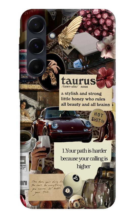 Taurus Zodiac Samsung A35 5G Hard Case Back Cover by Casekaro